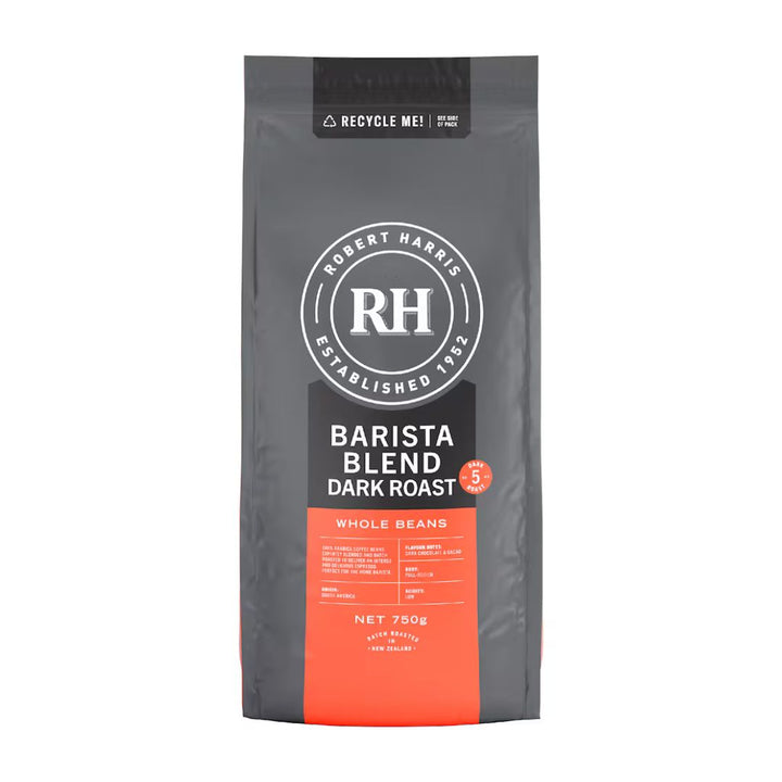 Robert Harris Dark Roast Barista Blend Coffee Beans Robert Harris Dark Roast Barista Blend Coffee Beans. Bold, rich coffee for fresh grinding and espresso — shop coffee online with convenient NZ grocery delivery.