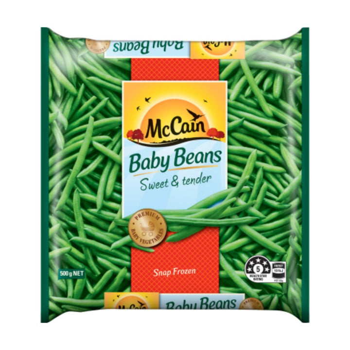 McCain Regular Beans Baby McCain Regular Baby Beans Frozen. Convenient frozen vegetables for easy family meals and side dishes — shop groceries online with NZ grocery delivery.