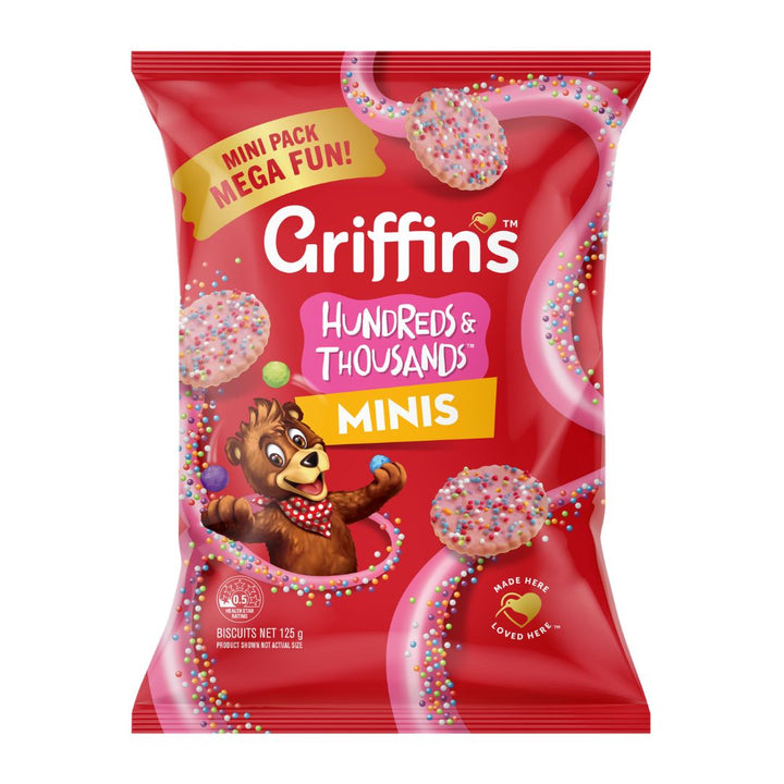 Cookie Bear Minis Hundreds and Thousands 125g | Auckland Grocery Delivery Get Cookie Bear Minis Hundreds and Thousands 125g delivered to your doorstep by your local Auckland grocery delivery. Shop Paddock To Pantry. Convenient online food shopping in NZ | Grocery Delivery Auckland | Grocery Delivery Nationwide | Fruit Baskets NZ | Online Food Shopping NZ Cookie Bear Minis Hundreds & Thousands biscuits. Fun colourful mini treats for lunchboxes and snacking — shop pantry favourites with NZ grocery delivery.