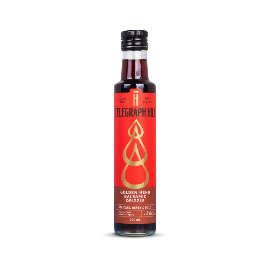 Telegraph Hill Golden Herb Balsamic Drizzle 250ml | Auckland Grocery Delivery Get Telegraph Hill Golden Herb Balsamic Drizzle 250ml delivered to your doorstep by your local Auckland grocery delivery. Shop Paddock To Pantry. Convenient online food shopping in NZ | Grocery Delivery Auckland | Grocery Delivery Nationwide | Fruit Baskets NZ | Online Food Shopping NZ Light, tangy, and subtly sweet, Telegraph Hill Golden Balsamic Drizzle is perfect for salads, roasted veggies, and cheese platters.