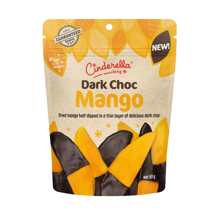 Cinderella Dark Chocolate Mango | Auckland Grocery Delivery Get Cinderella Dark Chocolate Mango delivered to your doorstep by your local Auckland grocery delivery. Shop Paddock To Pantry. Convenient online food shopping in NZ | Grocery Delivery Auckland | Grocery Delivery Nationwide | Fruit Baskets NZ | Online Food Shopping NZ Sweet dried mango coated in smooth dark chocolate. The perfect snack or gift. Shop chocolate treats online with NZ-wide grocery delivery.