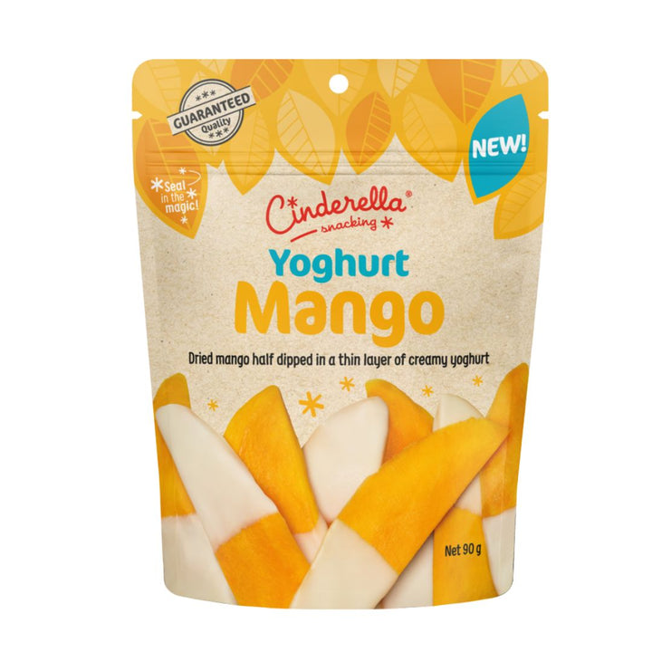 Cinderella Yogurt Mango | Auckland Grocery Delivery Get Cinderella Yogurt Mango delivered to your doorstep by your local Auckland grocery delivery. Shop Paddock To Pantry. Convenient online food shopping in NZ | Grocery Delivery Auckland | Grocery Delivery Nationwide | Fruit Baskets NZ | Online Food Shopping NZ Sweet dried mango coated in creamy yoghurt. Perfect snack or lunchbox treat. Shop yoghurt-coated fruit online with NZ-wide grocery delivery.