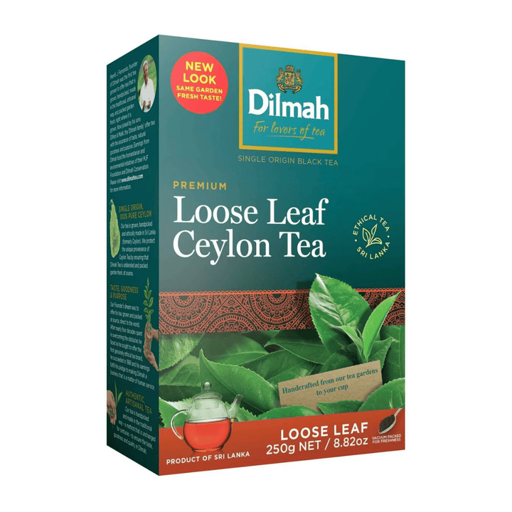 Dilmah Loose Leaf Ceylon Tea 250g | Auckland Grocery Delivery Get Dilmah Loose Leaf Ceylon Tea 250g delivered to your doorstep by your local Auckland grocery delivery. Shop Paddock To Pantry. Convenient online food shopping in NZ | Grocery Delivery Auckland | Grocery Delivery Nationwide | Fruit Baskets NZ | Online Food Shopping NZ 