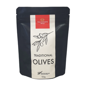 Telegraph Hill Traditional Olives - 150g | Auckland Grocery Delivery Get Telegraph Hill Traditional Olives - 150g delivered to your doorstep by your local Auckland grocery delivery. Shop Paddock To Pantry. Convenient online food shopping in NZ | Grocery Delivery Auckland | Grocery Delivery Nationwide | Fruit Baskets NZ | Online Food Shopping NZ Telegraph Hil Traditional Olives are perfect for snacking, antipasto platters, and Mediterranean cooking. Platter essentials delivered nationwide.