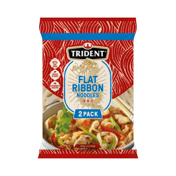 Trident Flat Ribbon Noodles 400g | Auckland Grocery Delivery Get Trident Flat Ribbon Noodles 400g delivered to your doorstep by your local Auckland grocery delivery. Shop Paddock To Pantry. Convenient online food shopping in NZ | Grocery Delivery Auckland | Grocery Delivery Nationwide | Fruit Baskets NZ | Online Food Shopping NZ Indulge in the ultimate dining experience with Trident Flat Ribbon Noodles. Its smooth and delicate texture perfectly complements any flavorful sauce.