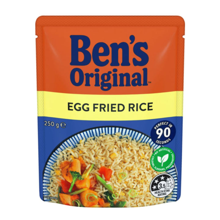 Bens Original Egg Fried Rice | Auckland Grocery Delivery Get Bens Original Egg Fried Rice delivered to your doorstep by your local Auckland grocery delivery. Shop Paddock To Pantry. Convenient online food shopping in NZ | Grocery Delivery Auckland | Grocery Delivery Nationwide | Fruit Baskets NZ | Online Food Shopping NZ Delicious fried rice with veggies, ready in 90 seconds. Quick, easy meal or side dish. Shop Ben’s Original microwave rice online NZ-wide.