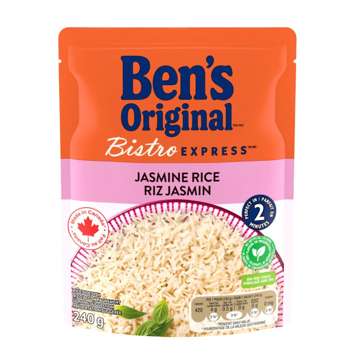 Bens Original Express Jasmine Rice | Auckland Grocery Delivery Get Bens Original Express Jasmine Rice delivered to your doorstep by your local Auckland grocery delivery. Shop Paddock To Pantry. Convenient online food shopping in NZ | Grocery Delivery Auckland | Grocery Delivery Nationwide | Fruit Baskets NZ | Online Food Shopping NZ Light, fragrant jasmine rice ready in 90 seconds. Perfect with curries or stir-fries. Shop Ben’s Original microwave rice online NZ-wide.