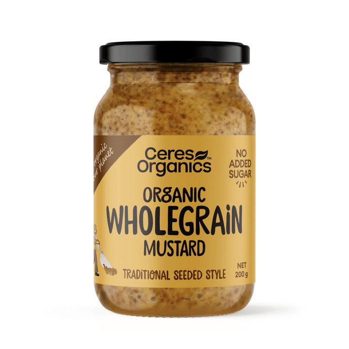 Ceres Organic Organic Wholegrain Mustard 200g | Auckland Grocery Delivery Get Ceres Organic Organic Wholegrain Mustard 200g delivered to your doorstep by your local Auckland grocery delivery. Shop Paddock To Pantry. Convenient online food shopping in NZ | Grocery Delivery Auckland | Grocery Delivery Nationwide | Fruit Baskets NZ | Online Food Shopping NZ Ceres Organic Wholegrain Mustard. Sauces and condiments delivered nationwide 7 days a week.