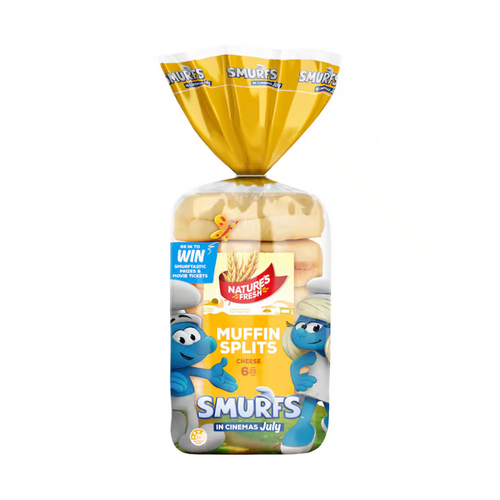 Natures Fresh Muffin Splits Cheese 6pk | Auckland Grocery Delivery Get Natures Fresh Muffin Splits Cheese 6pk delivered to your doorstep by your local Auckland grocery delivery. Shop Paddock To Pantry. Convenient online food shopping in NZ | Grocery Delivery Auckland | Grocery Delivery Nationwide | Fruit Baskets NZ | Online Food Shopping NZ Quality Bakers Muffin Splits Cheese 6 PK. Breakfast foods delivered right to your door no hassle with Paddock to Pantry. 