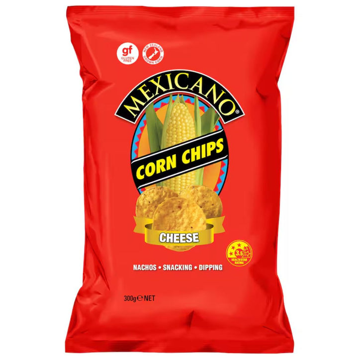 Mexicano Cheese Corn Chips - 300g | Auckland Grocery Delivery Get Mexicano Cheese Corn Chips - 300g delivered to your doorstep by your local Auckland grocery delivery. Shop Paddock To Pantry. Convenient online food shopping in NZ | Grocery Delivery Auckland | Grocery Delivery Nationwide | Fruit Baskets NZ | Online Food Shopping NZ 