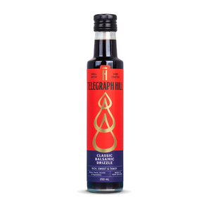 Telegraph Hill Classic Balsamic Drizzle 250ml | Auckland Grocery Delivery Get Telegraph Hill Classic Balsamic Drizzle 250ml delivered to your doorstep by your local Auckland grocery delivery. Shop Paddock To Pantry. Convenient online food shopping in NZ | Grocery Delivery Auckland | Grocery Delivery Nationwide | Fruit Baskets NZ | Online Food Shopping NZ The perfect balance of aged balsamic vinegar and olive oil, Ideal for salads, marinades, or dipping, this gluten-free dressing adds gourmet flavour to any 