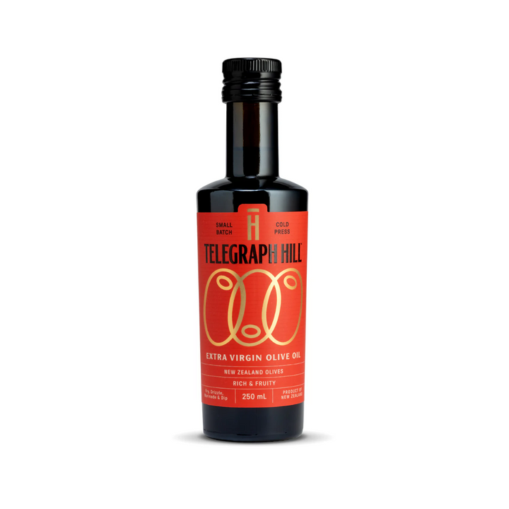Telegraph Hill Extra Virgin Olive Oil 500ml | Auckland Grocery Delivery Get Telegraph Hill Extra Virgin Olive Oil 500ml delivered to your doorstep by your local Auckland grocery delivery. Shop Paddock To Pantry. Convenient online food shopping in NZ | Grocery Delivery Auckland | Grocery Delivery Nationwide | Fruit Baskets NZ | Online Food Shopping NZ Made in New Zealand from premium olives, it delivers a rich, buttery flavour with a hint of peppery spice delivered nationwide with Paddock to Pantry