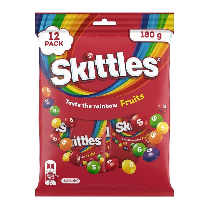 Skittles Treat-size Original Fruit | Auckland Grocery Delivery Get Skittles Treat-size Original Fruit delivered to your doorstep by your local Auckland grocery delivery. Shop Paddock To Pantry. Convenient online food shopping in NZ | Grocery Delivery Auckland | Grocery Delivery Nationwide | Fruit Baskets NZ | Online Food Shopping NZ Chewy fruit lollies in fun mini packs. Perfect for parties, lunchboxes, or sharing. Shop Skittles sweets online with NZ-wide grocery delivery.