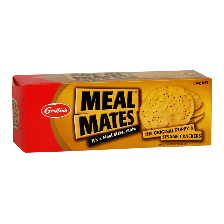 Griffins Meal Mates 230g | Auckland Grocery Delivery Get Griffins Meal Mates 230g delivered to your doorstep by your local Auckland grocery delivery. Shop Paddock To Pantry. Convenient online food shopping in NZ | Grocery Delivery Auckland | Grocery Delivery Nationwide | Fruit Baskets NZ | Online Food Shopping NZ Griffins Meal Mates 230g. Quality snacks and chips delivered 7 days a week to your door. Free overnight delivery with $150 spend.