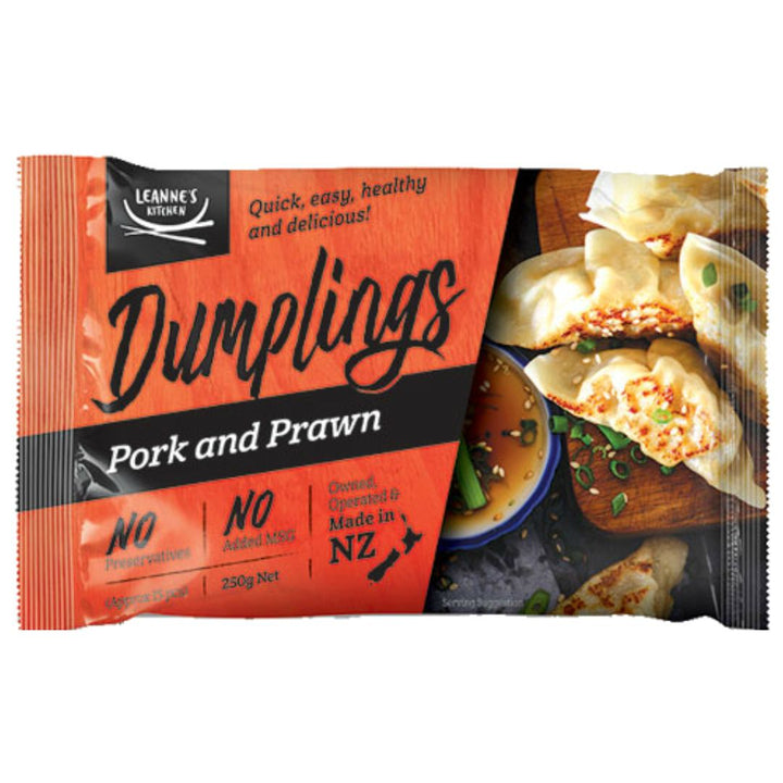 Leannes Kitchen - Pork and Prawn Dumplings | Auckland Grocery Delivery Get Leannes Kitchen - Pork and Prawn Dumplings delivered to your doorstep by your local Auckland grocery delivery. Shop Paddock To Pantry. Convenient online food shopping in NZ | Grocery Delivery Auckland | Grocery Delivery Nationwide | Fruit Baskets NZ | Online Food Shopping NZ 