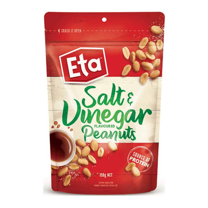 Eta Salt & Vin Peanuts | Auckland Grocery Delivery Get Eta Salt & Vin Peanuts delivered to your doorstep by your local Auckland grocery delivery. Shop Paddock To Pantry. Convenient online food shopping in NZ | Grocery Delivery Auckland | Grocery Delivery Nationwide | Fruit Baskets NZ | Online Food Shopping NZ 