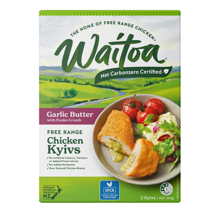 Waitoa Chicken Kyivs - Garlic Butter | Auckland Grocery Delivery Get Waitoa Chicken Kyivs - Garlic Butter delivered to your doorstep by your local Auckland grocery delivery. Shop Paddock To Pantry. Convenient online food shopping in NZ | Grocery Delivery Auckland | Grocery Delivery Nationwide | Fruit Baskets NZ | Online Food Shopping NZ 