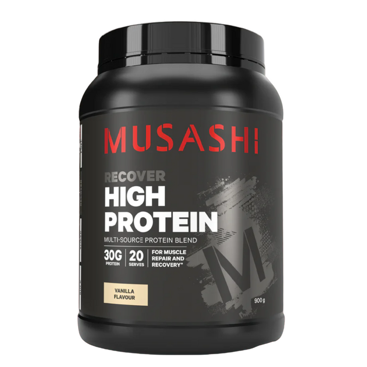 Musashi High Protein Powder - Vanilla Protein Shake 900g | Auckland Grocery Delivery Get Musashi High Protein Powder - Vanilla Protein Shake 900g delivered to your doorstep by your local Auckland grocery delivery. Shop Paddock To Pantry. Convenient online food shopping in NZ | Grocery Delivery Auckland | Grocery Delivery Nationwide | Fruit Baskets NZ | Online Food Shopping NZ 