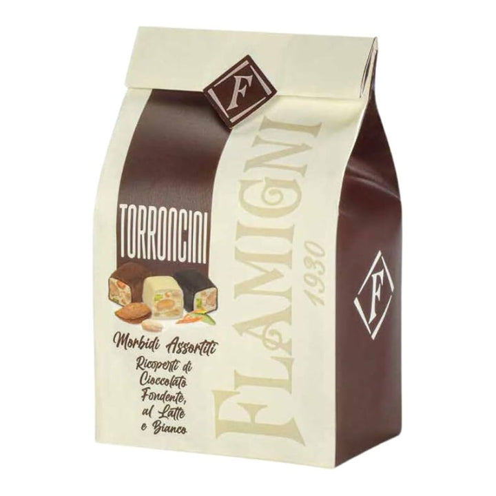 Flamigni Assorted Torroncini Bag | Auckland Grocery Delivery Get Flamigni Assorted Torroncini Bag delivered to your doorstep by your local Auckland grocery delivery. Shop Paddock To Pantry. Convenient online food shopping in NZ | Grocery Delivery Auckland | Grocery Delivery Nationwide | Fruit Baskets NZ | Online Food Shopping NZ Stocking stuffers don't get much more delicious than decadent Italian Nougat! Get your Nougat, Christmas Gifts, Gift Baskets, Corporate Gifts, Beer & Wine delivered 7 days in Auckla