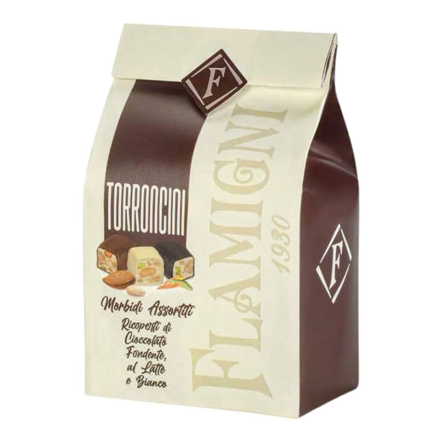 Flamigni Assorted Torroncini Bag | Auckland Grocery Delivery Get Flamigni Assorted Torroncini Bag delivered to your doorstep by your local Auckland grocery delivery. Shop Paddock To Pantry. Convenient online food shopping in NZ | Grocery Delivery Auckland | Grocery Delivery Nationwide | Fruit Baskets NZ | Online Food Shopping NZ Stocking stuffers don't get much more delicious than decadent Italian Nougat! Get your Nougat, Christmas Gifts, Gift Baskets, Corporate Gifts, Beer & Wine delivered 7 days in Auckla