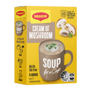 Maggi Cream of Mushroom Soup in a cup 4s | Auckland Grocery Delivery Get Maggi Cream of Mushroom Soup in a cup 4s delivered to your doorstep by your local Auckland grocery delivery. Shop Paddock To Pantry. Convenient online food shopping in NZ | Grocery Delivery Auckland | Grocery Delivery Nationwide | Fruit Baskets NZ | Online Food Shopping NZ Maggi Cream of Mushroom Soup in a cup Serves 4 Perfect for a quick and satisfying meal, this pack of 4 is ideal for busy days. Get delivered nationwide.