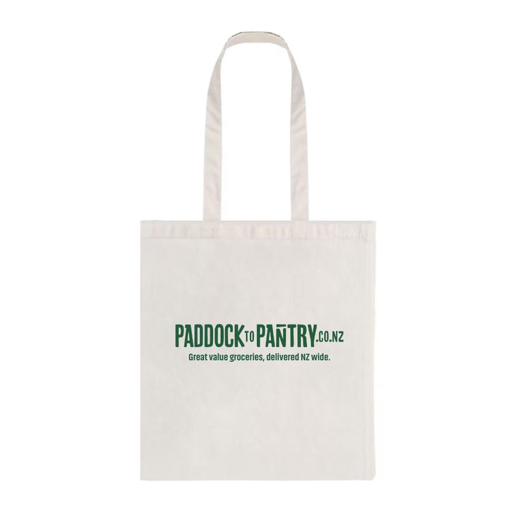 Paddock to Pantry Tote Bag | Auckland Grocery Delivery Get Paddock to Pantry Tote Bag delivered to your doorstep by your local Auckland grocery delivery. Shop Paddock To Pantry. Convenient online food shopping in NZ | Grocery Delivery Auckland | Grocery Delivery Nationwide | Fruit Baskets NZ | Online Food Shopping NZ Durable reusable canvas tote bag for everyday shopping. Eco-friendly and perfect for groceries. Shop Paddock to Pantry totes online NZ-wide.