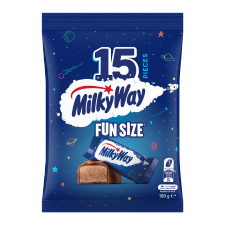 Milky Way - Fun Size | Auckland Grocery Delivery Get Milky Way - Fun Size delivered to your doorstep by your local Auckland grocery delivery. Shop Paddock To Pantry. Convenient online food shopping in NZ | Grocery Delivery Auckland | Grocery Delivery Nationwide | Fruit Baskets NZ | Online Food Shopping NZ Fun size Milky Way chocolate bars with fluffy nougat and milk chocolate. Perfect for sharing, parties, and treats. Delivered nationwide.