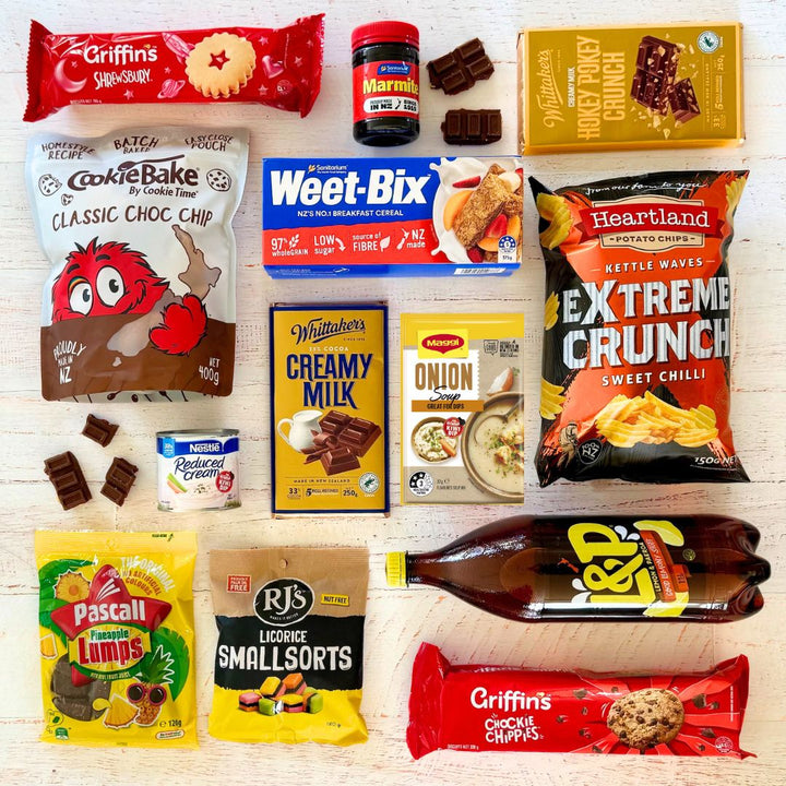 Iconic Kiwi Food Box | Auckland Grocery Delivery Get Iconic Kiwi Food Box delivered to your doorstep by your local Auckland grocery delivery. Shop Paddock To Pantry. Convenient online food shopping in NZ | Grocery Delivery Auckland | Grocery Delivery Nationwide | Fruit Baskets NZ | Online Food Shopping NZ A nostalgic Kiwi food gift box packed with NZ snacks and classics. Perfect for gifting, care packages, or sending a taste of home. Delivered nationwide.