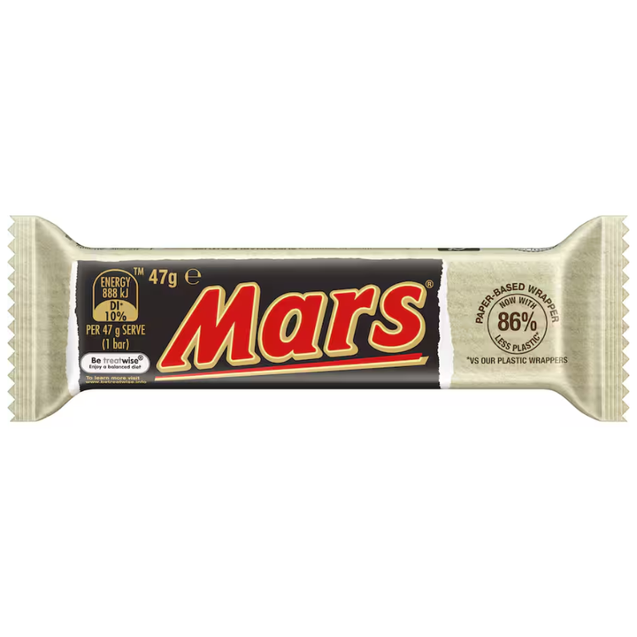 Mars Bar | Auckland Grocery Delivery Get Mars Bar delivered to your doorstep by your local Auckland grocery delivery. Shop Paddock To Pantry. Convenient online food shopping in NZ | Grocery Delivery Auckland | Grocery Delivery Nationwide | Fruit Baskets NZ | Online Food Shopping NZ Classic Mars chocolate bar with nougat, caramel, and milk chocolate. Perfect for everyday snacking and quick energy. Delivered nationwide.