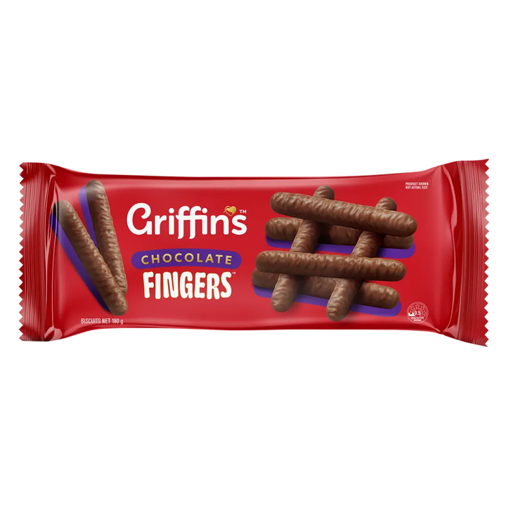 Griffins Fingers | Auckland Grocery Delivery Get Griffins Fingers delivered to your doorstep by your local Auckland grocery delivery. Shop Paddock To Pantry. Convenient online food shopping in NZ | Grocery Delivery Auckland | Grocery Delivery Nationwide | Fruit Baskets NZ | Online Food Shopping NZ Crisp chocolate-coated biscuit fingers perfect for sharing, tea breaks, and lunchboxes. A classic favourite delivered nationwide.
