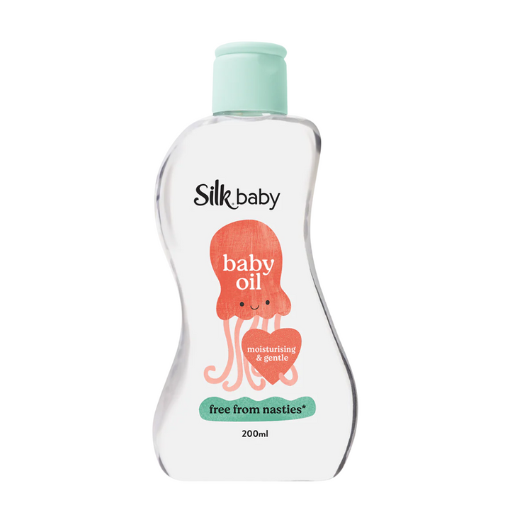 Silk Baby Oil | Auckland Grocery Delivery Get Silk Baby Oil delivered to your doorstep by your local Auckland grocery delivery. Shop Paddock To Pantry. Convenient online food shopping in NZ | Grocery Delivery Auckland | Grocery Delivery Nationwide | Fruit Baskets NZ | Online Food Shopping NZ Silk Baby Oil provides gentle and soothing care for your baby's delicate skin. Protect your baby with quality baby product needs at Paddock to Pantry.