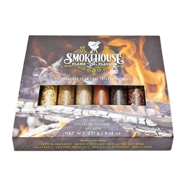 Smokehouse Spices 8 Tubes | Auckland Grocery Delivery Get Smokehouse Spices 8 Tubes delivered to your doorstep by your local Auckland grocery delivery. Shop Paddock To Pantry. Convenient online food shopping in NZ | Grocery Delivery Auckland | Grocery Delivery Nationwide | Fruit Baskets NZ | Online Food Shopping NZ Smokehouse Flame and Flavour Spices 8 Tubes Delivered to your door 7 days in Auckland and NZ-wide overnight | Free delivery on orders over $125.