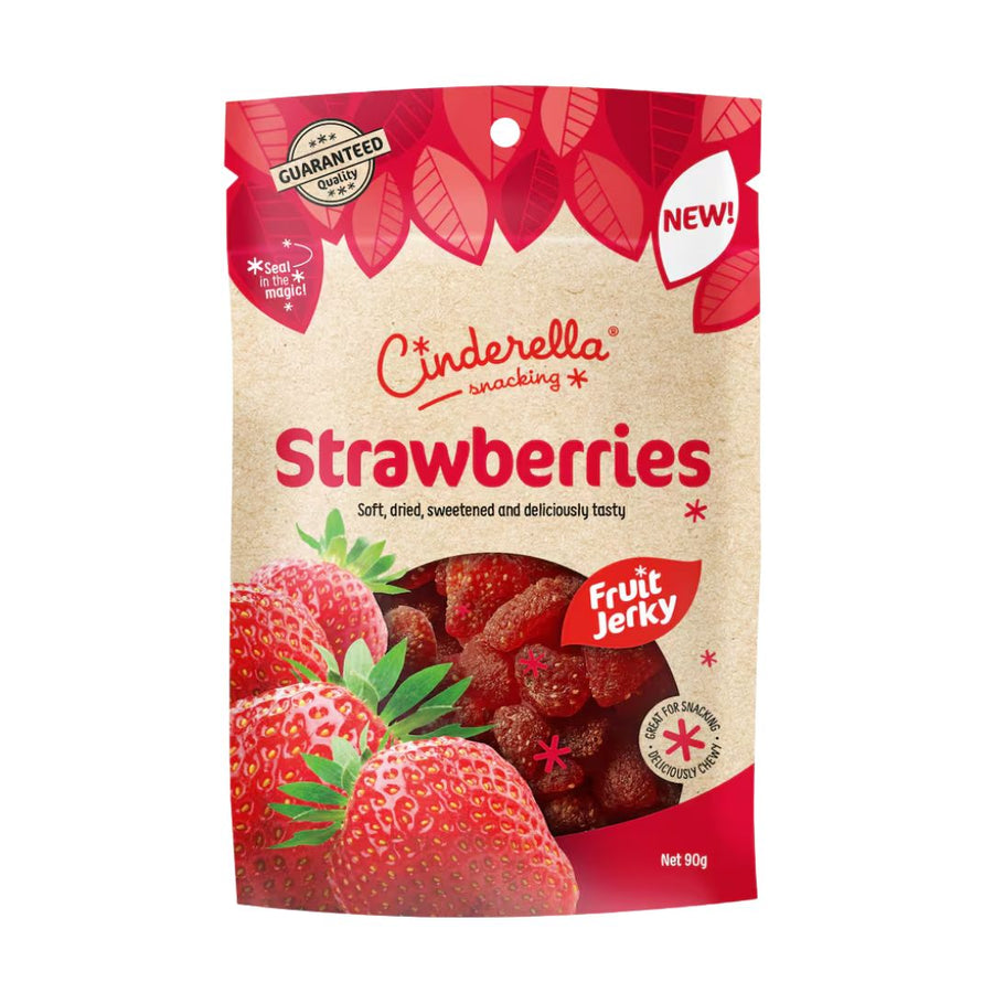 Cinderella Dried Strawberries | Auckland Grocery Delivery Get Cinderella Dried Strawberries delivered to your doorstep by your local Auckland grocery delivery. Shop Paddock To Pantry. Convenient online food shopping in NZ | Grocery Delivery Auckland | Grocery Delivery Nationwide | Fruit Baskets NZ | Online Food Shopping NZ Sweet, chewy dried strawberries made from real fruit. Perfect for snacking or baking. Shop dried fruit online with NZ-wide grocery delivery.
