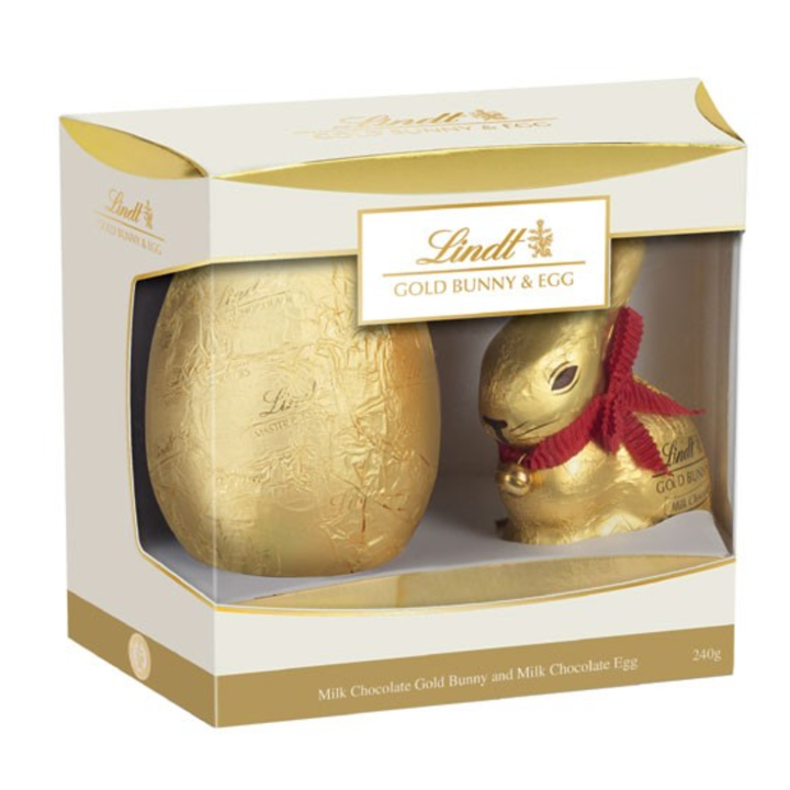 Lindt Milk Gold Bunny and Egg | Auckland Grocery Delivery Get Lindt Milk Gold Bunny and Egg delivered to your doorstep by your local Auckland grocery delivery. Shop Paddock To Pantry. Convenient online food shopping in NZ | Grocery Delivery Auckland | Grocery Delivery Nationwide | Fruit Baskets NZ | Online Food Shopping NZ Lindt Gold Bunny & Egg 200g delivered nationwide. Shop Easter chocolate and gifts from your online supermarket with fast grocery delivery to your door.