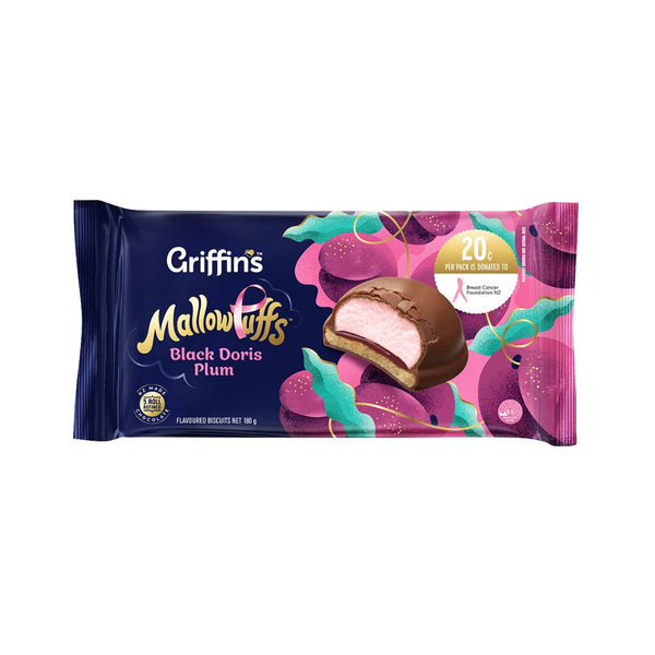 Griffins Black Doris Plum Mallow Puffs 180g