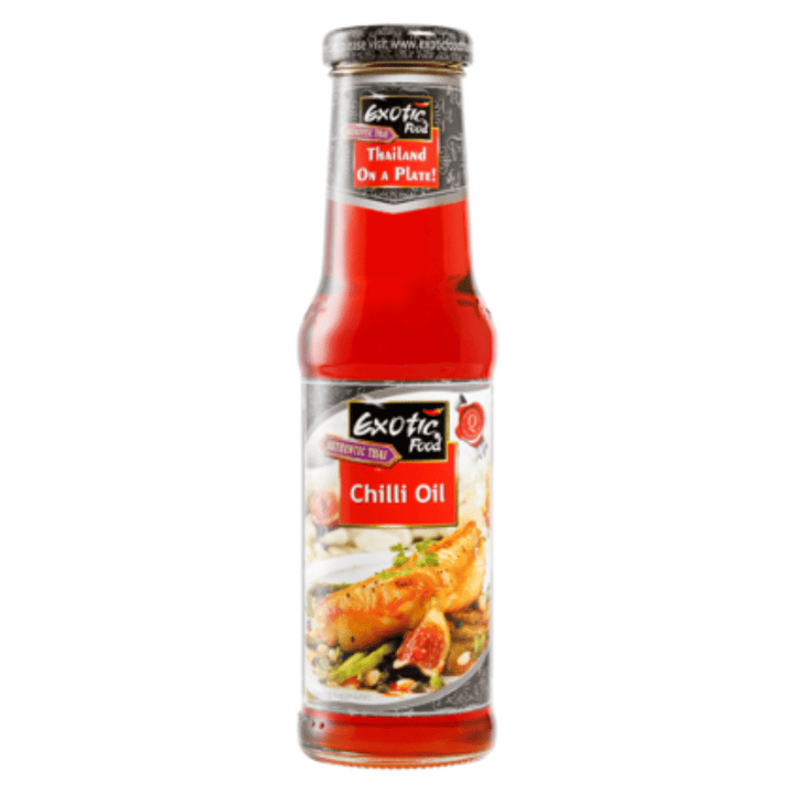 Exotic Food Chilli Oil 250ml | Auckland Grocery Delivery Get Exotic Food Chilli Oil 250ml delivered to your doorstep by your local Auckland grocery delivery. Shop Paddock To Pantry. Convenient online food shopping in NZ | Grocery Delivery Auckland | Grocery Delivery Nationwide | Fruit Baskets NZ | Online Food Shopping NZ A premium condiment that will add a spicy kick to any dish. Made with high-quality ingredients, perfect for those who love to add a little heat to their meals.