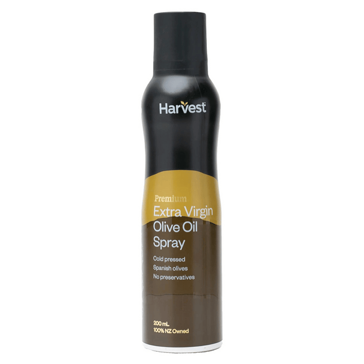 Harvest Olive Oil Spray | Auckland Grocery Delivery Get Harvest Olive Oil Spray delivered to your doorstep by your local Auckland grocery delivery. Shop Paddock To Pantry. Convenient online food shopping in NZ | Grocery Delivery Auckland | Grocery Delivery Nationwide | Fruit Baskets NZ | Online Food Shopping NZ Harvest Extra Virgin Olive Oil is rich in flavour and aroma with no preservatives. Made from Spanish olives, cold pressed, perfect for everyday cooking.