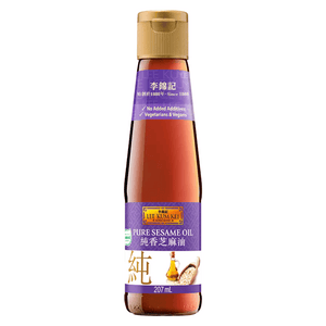 Lee Kum Kee Pure Sesame Oil 207ml | Auckland Grocery Delivery Get Lee Kum Kee Pure Sesame Oil 207ml delivered to your doorstep by your local Auckland grocery delivery. Shop Paddock To Pantry. Convenient online food shopping in NZ | Grocery Delivery Auckland | Grocery Delivery Nationwide | Fruit Baskets NZ | Online Food Shopping NZ Lee Kum Kee Sesame Oil is made from selected roasted sesame seeds, 100% pure. Great for marinating and serving, get all your ingredients delivered nationwide