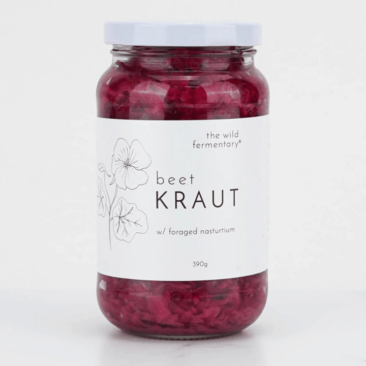Wild Ferment Kraut Beetroot | Auckland Grocery Delivery Get Wild Ferment Kraut Beetroot delivered to your doorstep by your local Auckland grocery delivery. Shop Paddock To Pantry. Convenient online food shopping in NZ | Grocery Delivery Auckland | Grocery Delivery Nationwide | Fruit Baskets NZ | Online Food Shopping NZ Available for delivery to your doorstep with Paddock To Pantry’s Auckland Grocery Delivery. Online shopping made easy in NZ