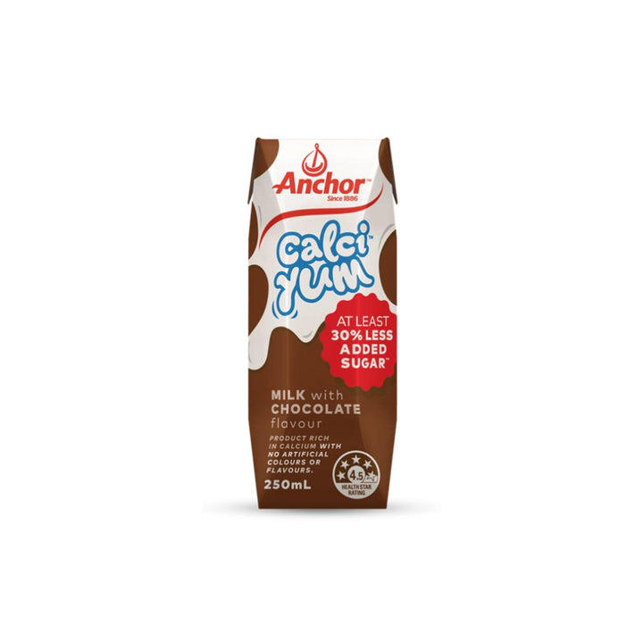 Anchor Calci Yum Chocolate 250ml | Auckland Grocery Delivery Get Anchor Calci Yum Chocolate 250ml delivered to your doorstep by your local Auckland grocery delivery. Shop Paddock To Pantry. Convenient online food shopping in NZ | Grocery Delivery Auckland | Grocery Delivery Nationwide | Fruit Baskets NZ | Online Food Shopping NZ Anchor’s CalciYum low fat flavoured milk is an easy way to get dairy goodness into your week. | Get delivered to your doorstep with Auckland grocery delivery