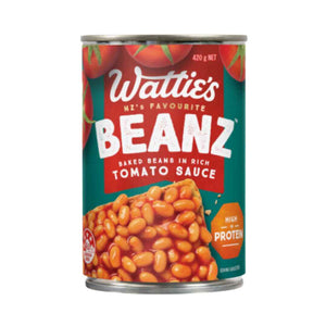 Watties Baked Beans | Auckland Grocery Delivery Get Watties Baked Beans delivered to your doorstep by your local Auckland grocery delivery. Shop Paddock To Pantry. Convenient online food shopping in NZ | Grocery Delivery Auckland | Grocery Delivery Nationwide | Fruit Baskets NZ | Online Food Shopping NZ Watties Baked Beans 420g Wattie’s Baked Beans are New Zealand's favourite for a very good reason. Get the classics delivered to your door with convenience. 