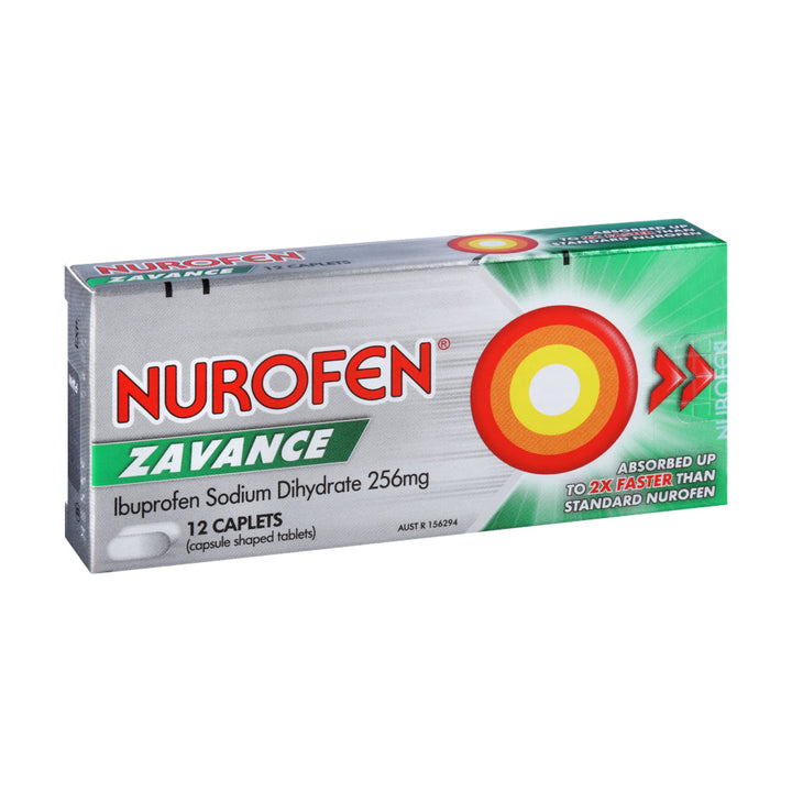 Nurofen Zavance - 12pk | Auckland Grocery Delivery Get Nurofen Zavance - 12pk delivered to your doorstep by your local Auckland grocery delivery. Shop Paddock To Pantry. Convenient online food shopping in NZ | Grocery Delivery Auckland | Grocery Delivery Nationwide | Fruit Baskets NZ | Online Food Shopping NZ Nurofen Zavance a fast-acting pain relief in a convenient 12-caplet pack.