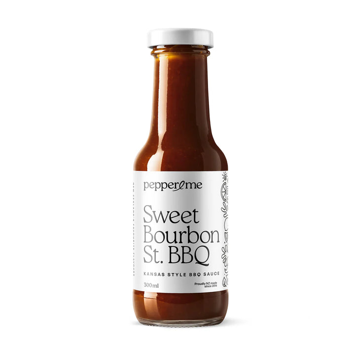 Pepper & Me - Sweet Bourbon St. BBQ 300ml | Auckland Grocery Delivery Get Pepper & Me - Sweet Bourbon St. BBQ 300ml delivered to your doorstep by your local Auckland grocery delivery. Shop Paddock To Pantry. Convenient online food shopping in NZ | Grocery Delivery Auckland | Grocery Delivery Nationwide | Fruit Baskets NZ | Online Food Shopping NZ Pepper & Me Sweet Bourbon St BBQ 300ml delivered to your doorstep with Auckland grocery delivery from Paddock To Pantry. Convenient online food shopping in NZ