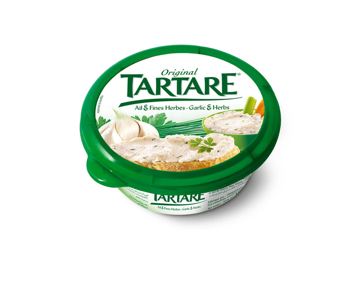 Tartare Garlic & Herbs Cheese 150g | Auckland Grocery Delivery Get Tartare Garlic & Herbs Cheese 150g delivered to your doorstep by your local Auckland grocery delivery. Shop Paddock To Pantry. Convenient online food shopping in NZ | Grocery Delivery Auckland | Grocery Delivery Nationwide | Fruit Baskets NZ | Online Food Shopping NZ Tartare is an airy white whipped cheese with a touch of garlic and herbs. Get it delivered today with Auckland Grocery Delivery or overnight with Supermarket NZ.