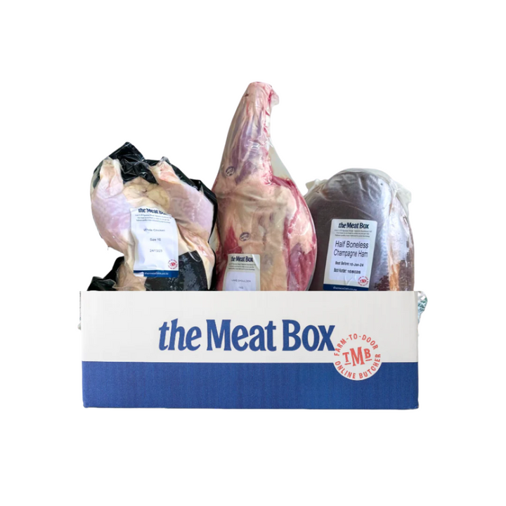 Christmas Trio Box | Auckland Grocery Delivery Get Christmas Trio Box delivered to your doorstep by your local Auckland grocery delivery. Shop Paddock To Pantry. Convenient online food shopping in NZ | Grocery Delivery Auckland | Grocery Delivery Nationwide | Fruit Baskets NZ | Online Food Shopping NZ Christmas Meat delivery doesn't get any better than this! Our Christmas Trio Box includes a half champagne ham, lamb leg roast & a whole chicken. Yum!