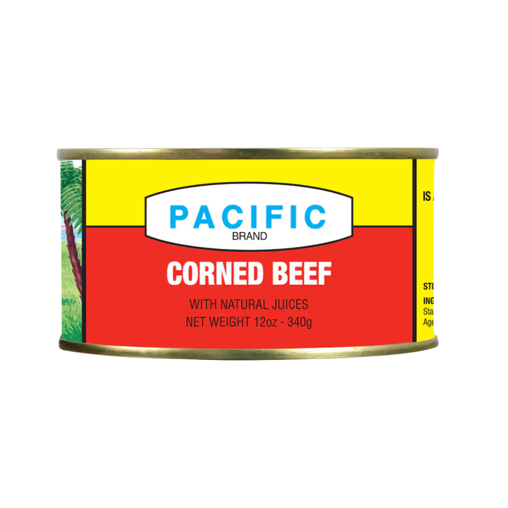 Pacific Corned Beef Buy Pacific Corned Beef 340g online at Paddock to Pantry. Pantry staple perfect for sandwiches, fried rice, hash, and family meals.