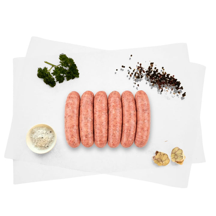 Prime NZ Pork & Apple Sausages | Auckland Grocery Delivery Get Prime NZ Pork & Apple Sausages delivered to your doorstep by your local Auckland grocery delivery. Shop Paddock To Pantry. Convenient online food shopping in NZ | Grocery Delivery Auckland | Grocery Delivery Nationwide | Fruit Baskets NZ | Online Food Shopping NZ Prime NZ Pork & Apple Sausages. Juicy, flavour-packed sausages for BBQs and family meals — order fresh meat online with NZ grocery delivery.