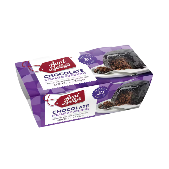 Aunt Bettys Steamed Pudding Chocolate | Auckland Grocery Delivery Get Aunt Bettys Steamed Pudding Chocolate delivered to your doorstep by your local Auckland grocery delivery. Shop Paddock To Pantry. Convenient online food shopping in NZ | Grocery Delivery Auckland | Grocery Delivery Nationwide | Fruit Baskets NZ | Online Food Shopping NZ Shop Aunt Betty’s Steamed Chocolate Pudding 190g online at Paddock to Pantry. Rich chocolate dessert ready in minutes.