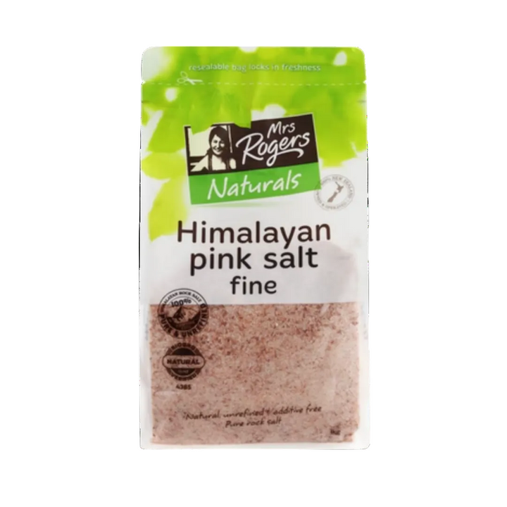 Mrs Rogers Naturals Himalayan Pink Fine Salt | Auckland Grocery Delivery Get Mrs Rogers Naturals Himalayan Pink Fine Salt delivered to your doorstep by your local Auckland grocery delivery. Shop Paddock To Pantry. Convenient online food shopping in NZ | Grocery Delivery Auckland | Grocery Delivery Nationwide | Fruit Baskets NZ | Online Food Shopping NZ Shop Mrs Rogers Naturals Himalayan Pink Salt Fine 1kg online at Paddock to Pantry. Fine pink salt ideal for cooking, seasoning, and baking.