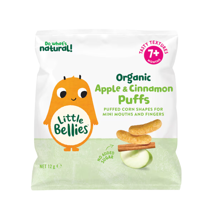 Little Bellies Organic Baby Snacks Apple & Cinnamon Puffs 12g | Auckland Grocery Delivery Get Little Bellies Organic Baby Snacks Apple & Cinnamon Puffs 12g delivered to your doorstep by your local Auckland grocery delivery. Shop Paddock To Pantry. Convenient online food shopping in NZ | Grocery Delivery Auckland | Grocery Delivery Nationwide | Fruit Baskets NZ | Online Food Shopping NZ Shop Little Bellies Organic Apple & Cinnamon Puffs 12g online at Paddock to Pantry. Light baby snacks perfect for little h